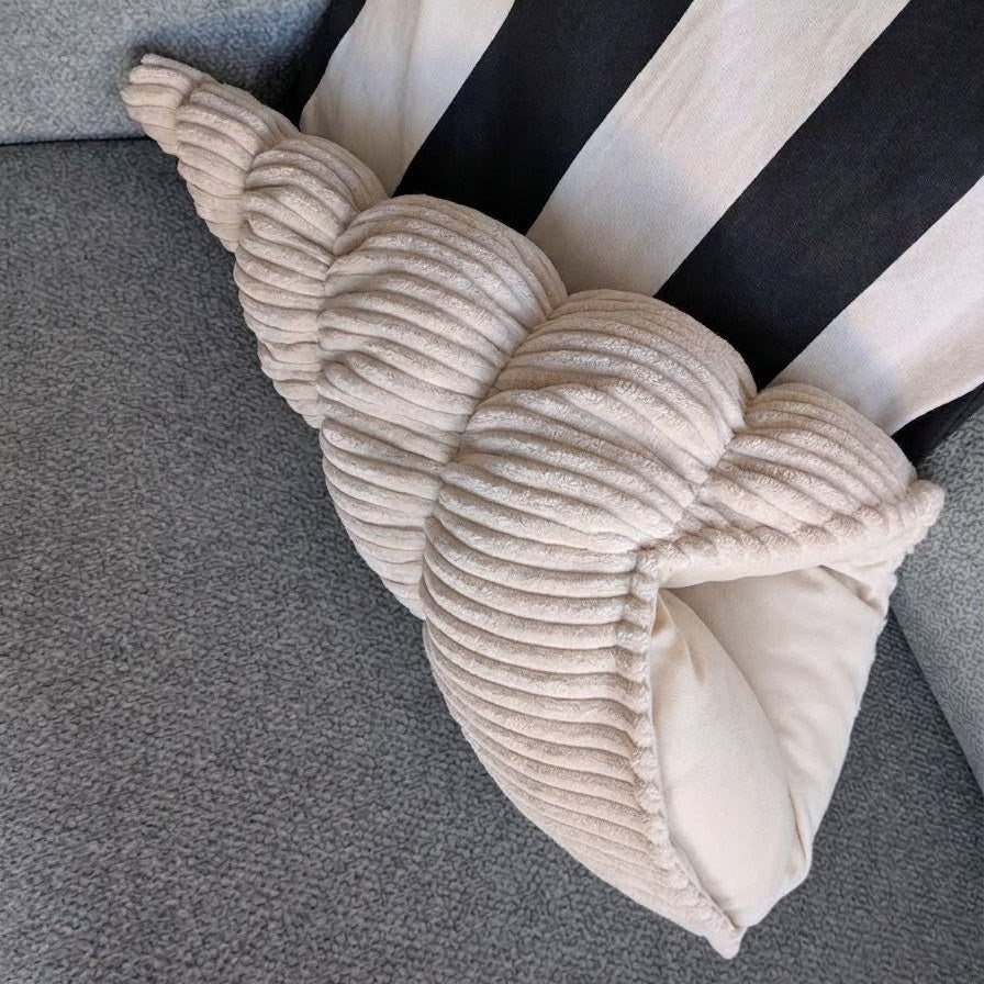 BERNIE S côtelé beige + velours beige