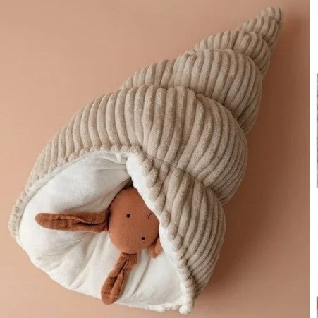 BERNIE S côtelé beige + velours écru