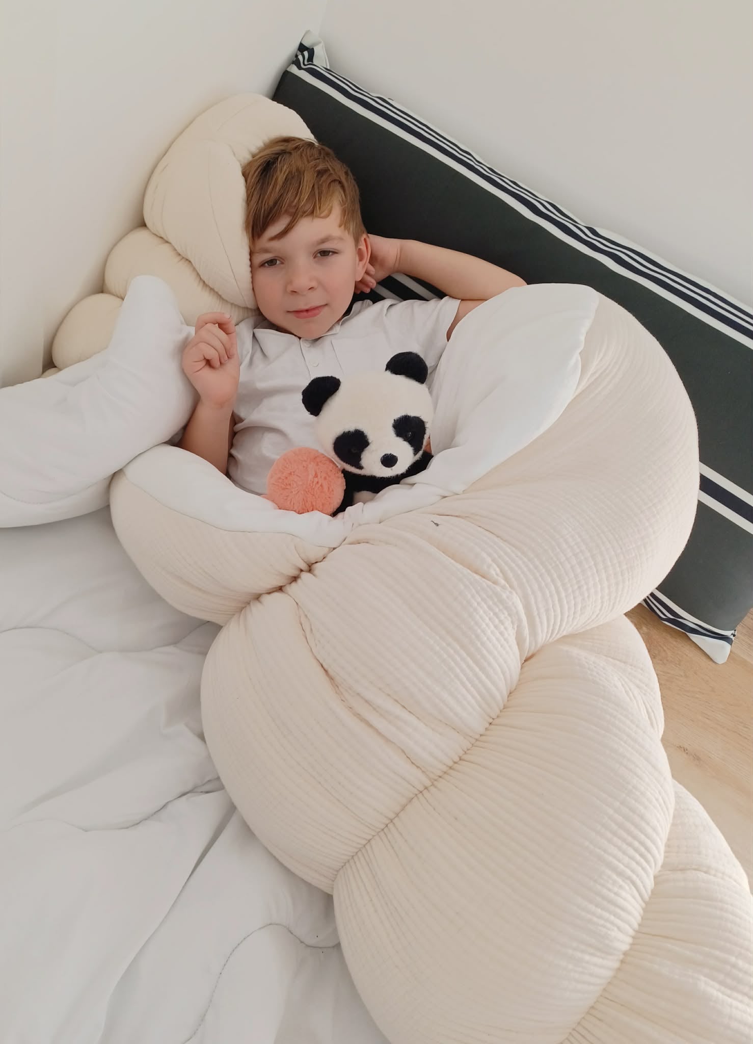 BERNIE L - GAZE DE COTON/ VELOURS - 115cm
