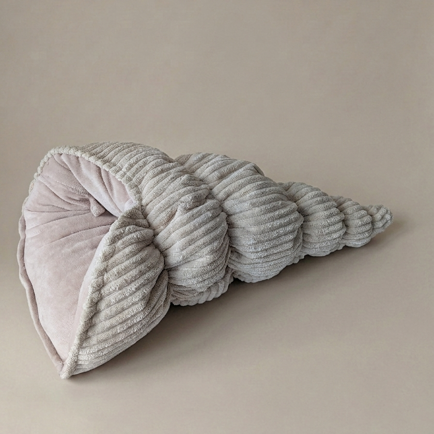 BERNIE S coussin /  côtelé+velours