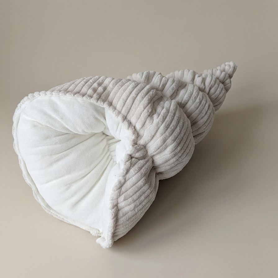BERNIE S coussin /  côtelé+velours