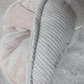 BERNIE S Jersey Gaufré Beige chiné +Velours Beige