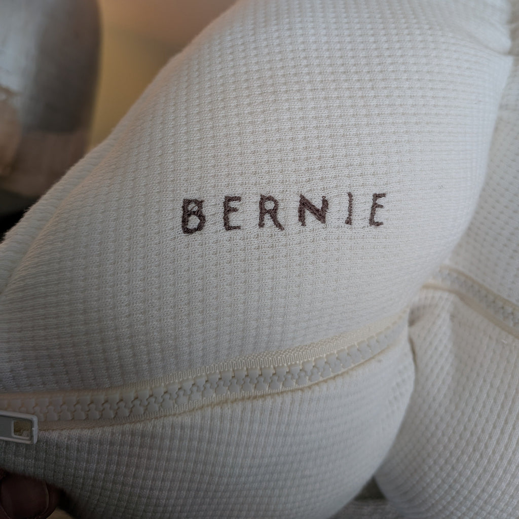 BERNIE S coussin Jersey Gaufré +Velours