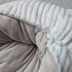 BERNIE XS côtelé Écru +velours Beige