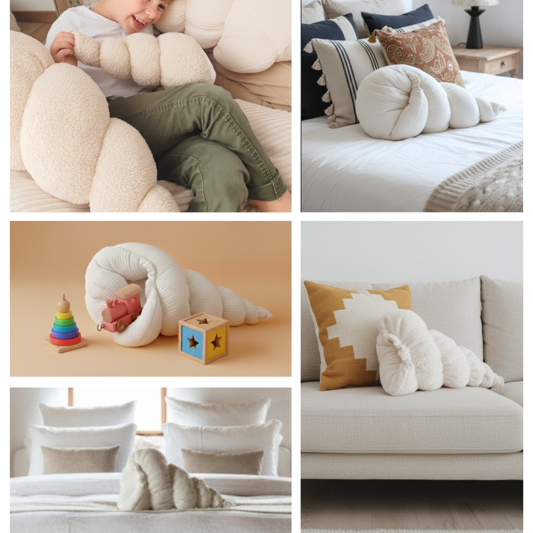 BERNIE S coussin Jersey Gaufré +Velours