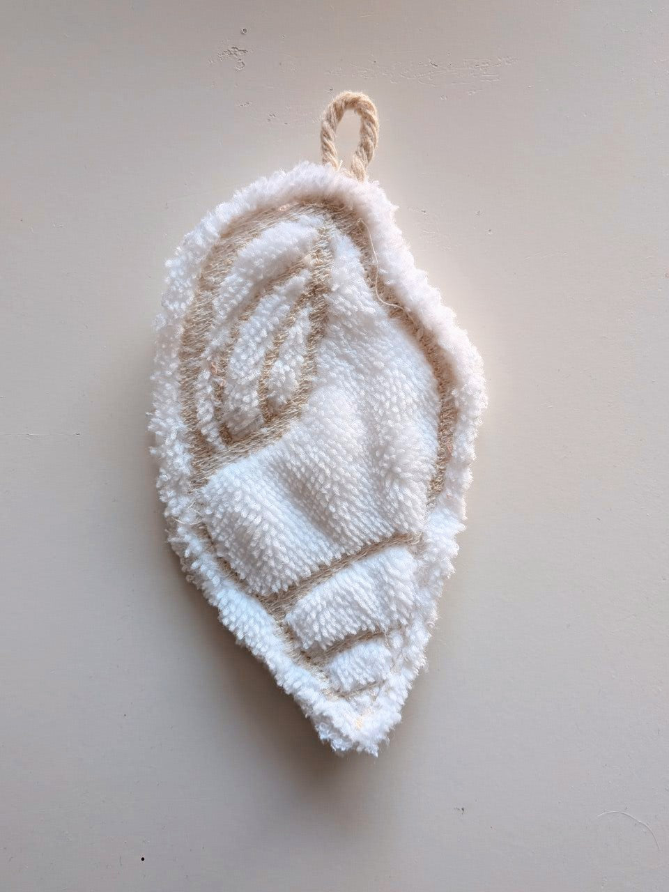 Lingette démaquillante coquillage blanc