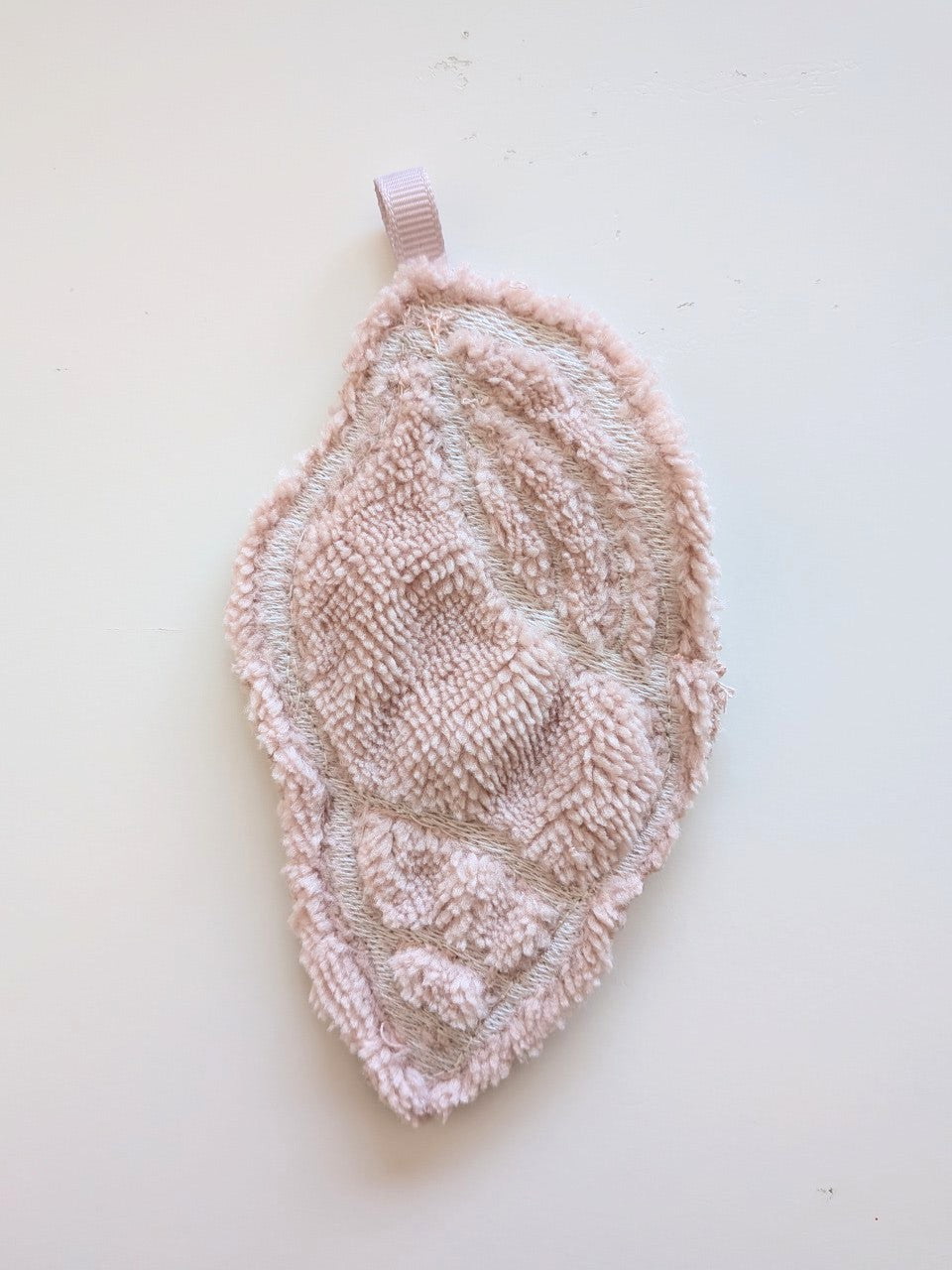 Lingette démaquillante coquillage- vieux rose