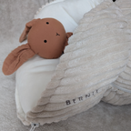 BERNIE S coussin /  côtelé+velours