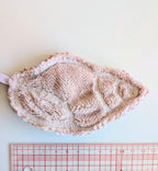 Lingette démaquillante coquillage- vieux rose