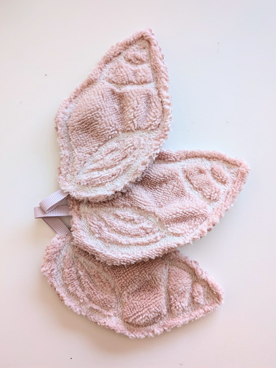 Lingette démaquillante coquillage- vieux rose