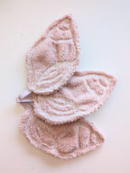 Lingette démaquillante coquillage- vieux rose