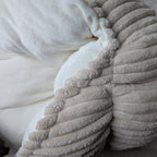 BERNIE S coussin /  côtelé+velours